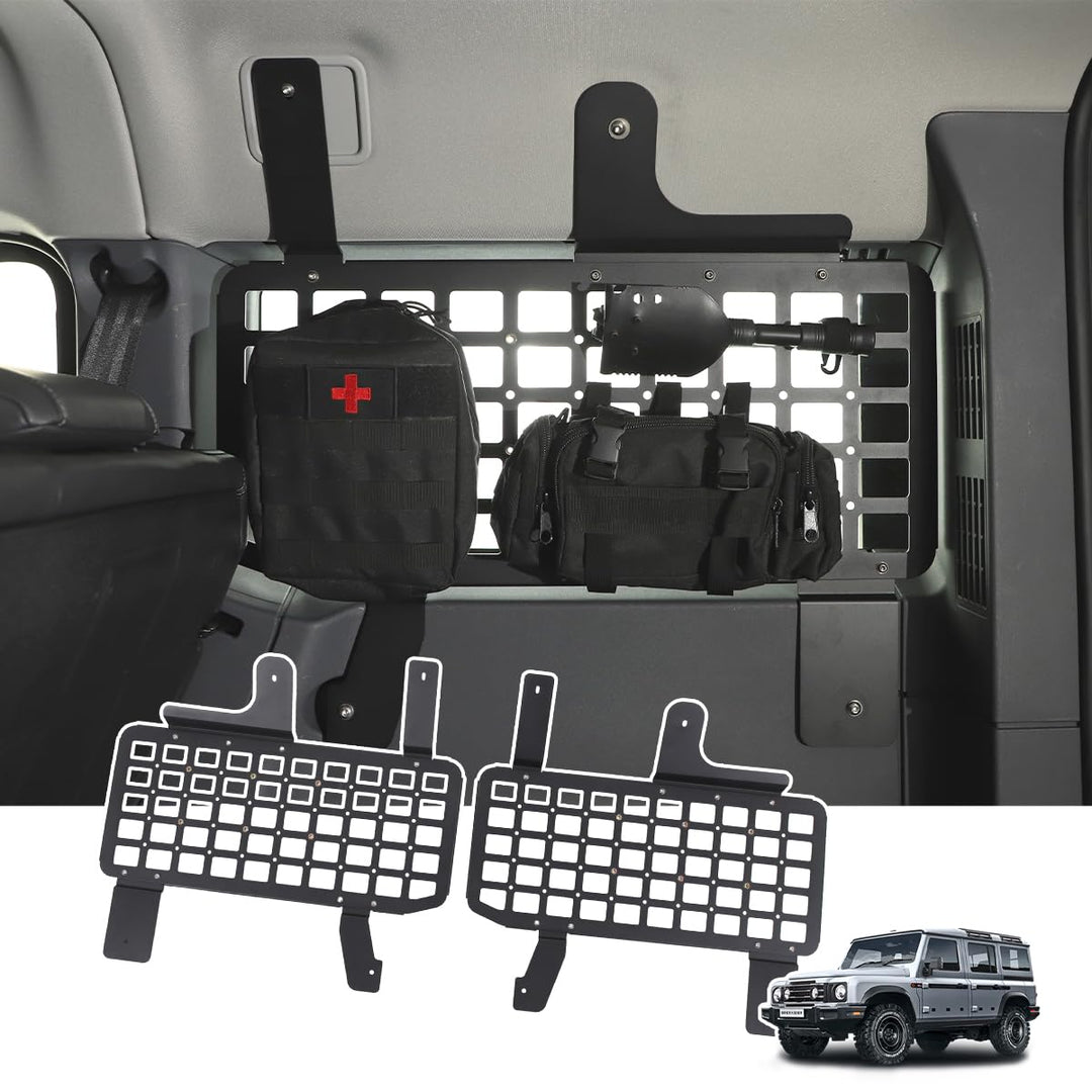 Aufbewahrungskorb für den Kofferraum, Innenregal, MOLLE-Panel, Aluminiumlegierung, Aufbewahrungskorb