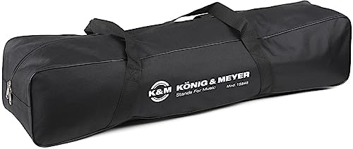 K&M 18846 Tragetasche für Keyboardständer Baby Spider Pro aus Nylon - Schwarz mit K&M Signet – leich