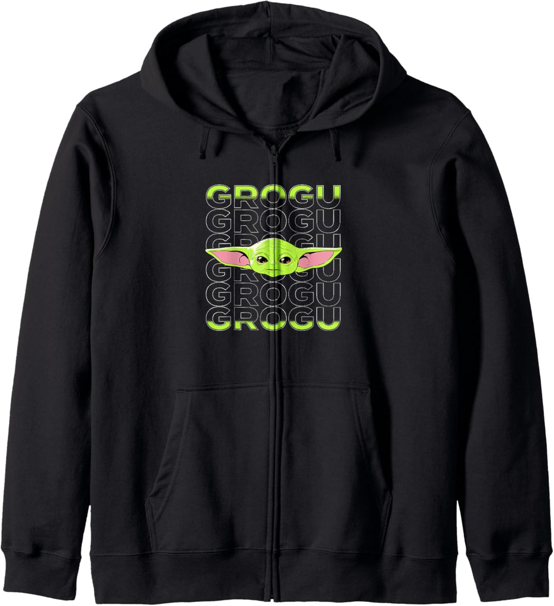 Star Wars: The Mandalorian Grogu Text Stack Kapuzenjacke