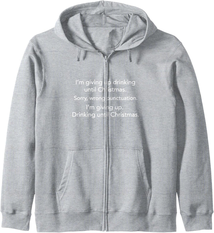 Funny Sarcastic Christmas Drinking Kapuzenjacke