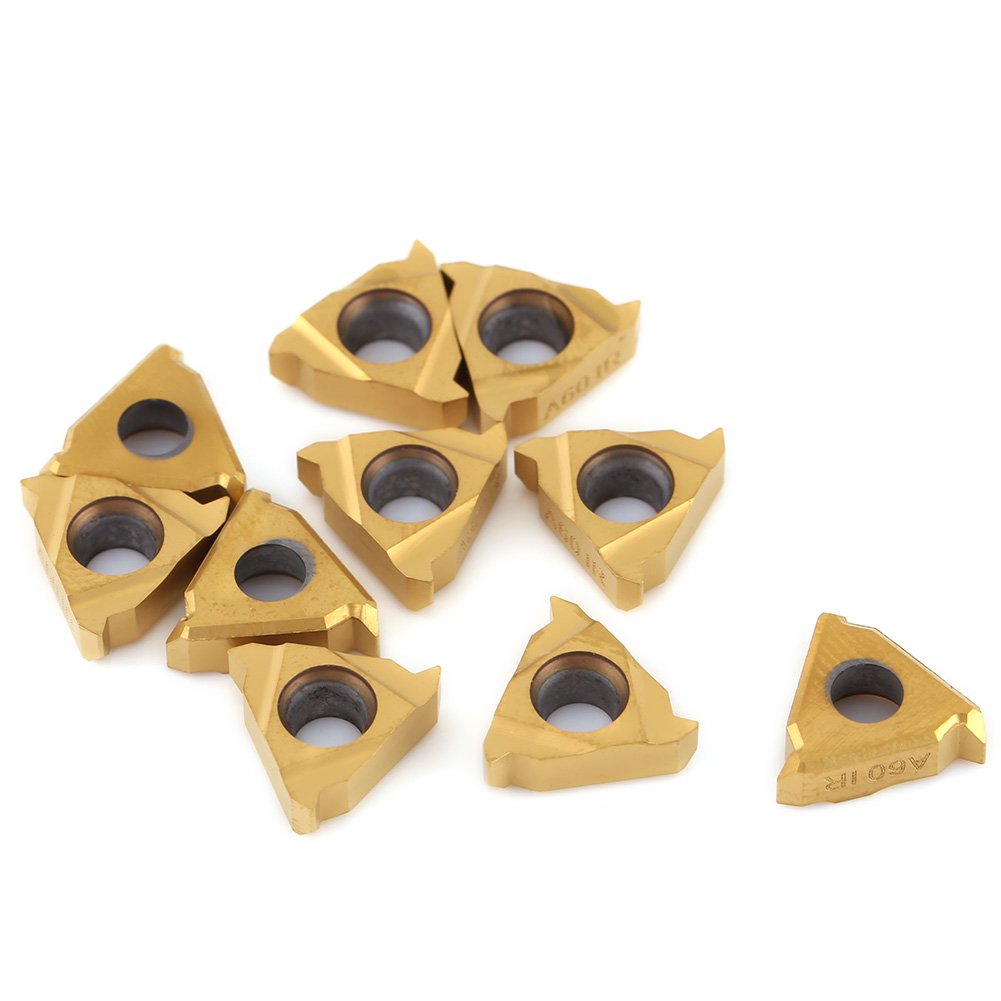 10pcs CNC Hartmetall Einsatzschneider 11IR A60 Wendeplatten für Drehmeissel mit Box