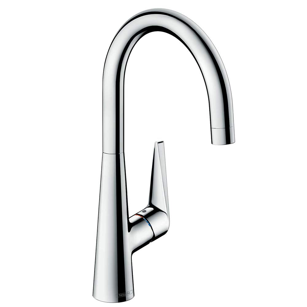 hansgrohe Talis S Einhebel-Küchenarmatur, Komfort-Höhe 260mm mit schwenkbarem Auslauf, Chrom Auslauf