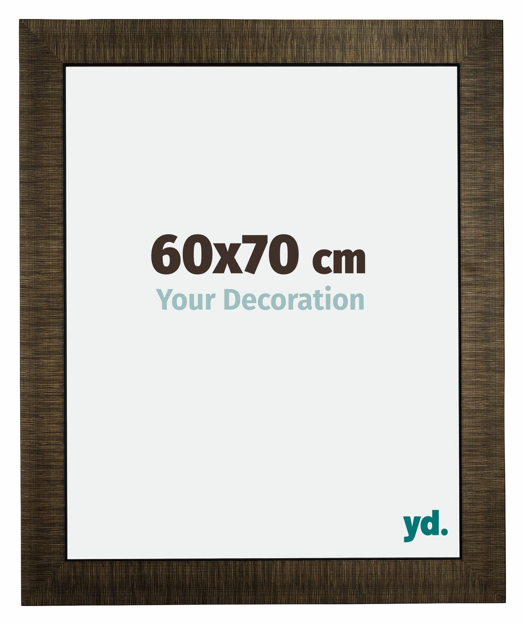 yd. Your Decoration - Bilderrahmen 60x70 cm - Bilderrahmen aus Holz mit Acrylglas - Antireflex - Aus