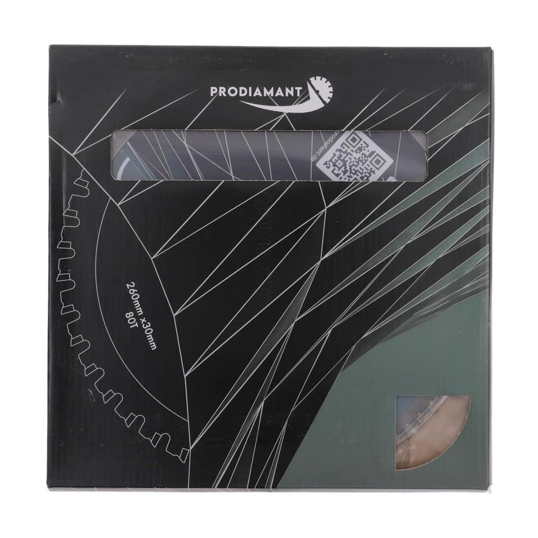 PRODIAMANT Multi Sägeblatt 260 x 30 mm Hartmetallsägeblatt für Holz, Alu, Kunstoff und Laminat mit H