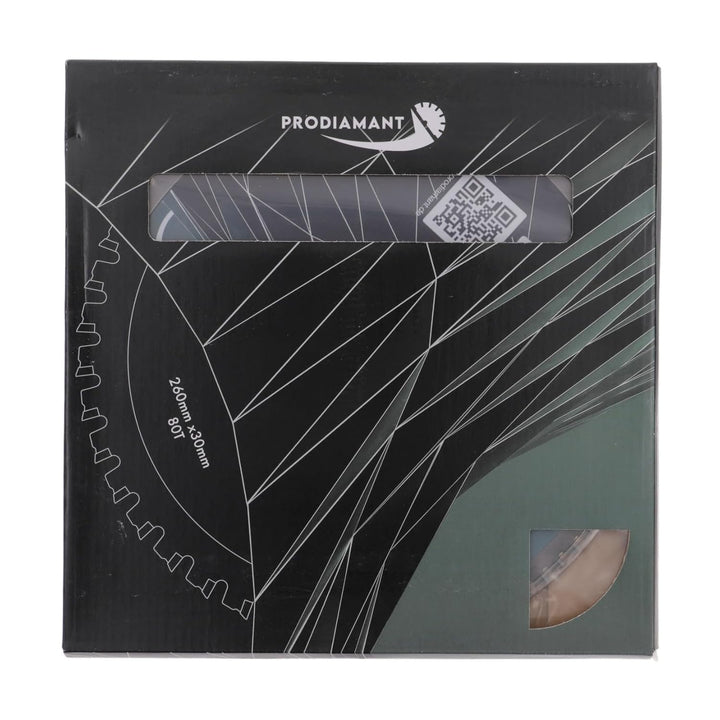 PRODIAMANT Multi Sägeblatt 260 x 30 mm Hartmetallsägeblatt für Holz, Alu, Kunstoff und Laminat mit H