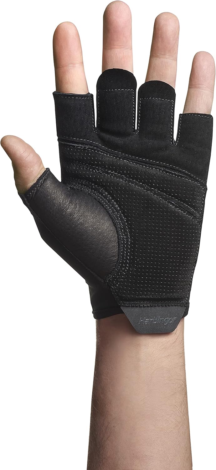 Harbinger Pro Gewichtheberhandschuhe Schwarz Unisex Large, Schwarz Unisex Large