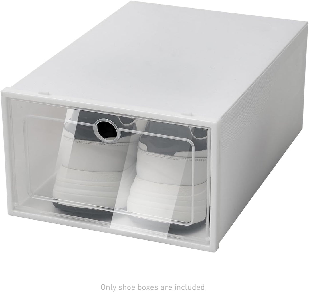 Schuhe Box Set 20Pcs Plastik Schuhkarton Stapelbar Schuh Organizer Aufbewahrungsboxen mit Transparen