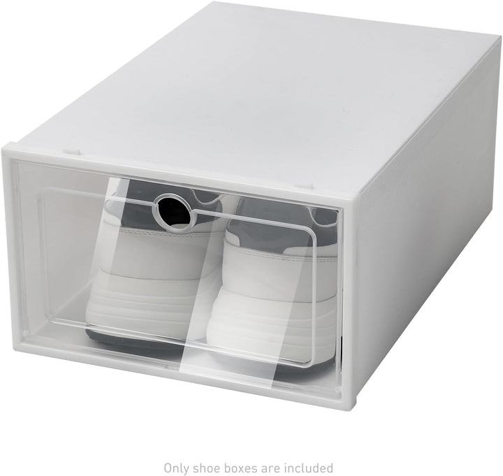 Schuhe Box Set 20Pcs Plastik Schuhkarton Stapelbar Schuh Organizer Aufbewahrungsboxen mit Transparen