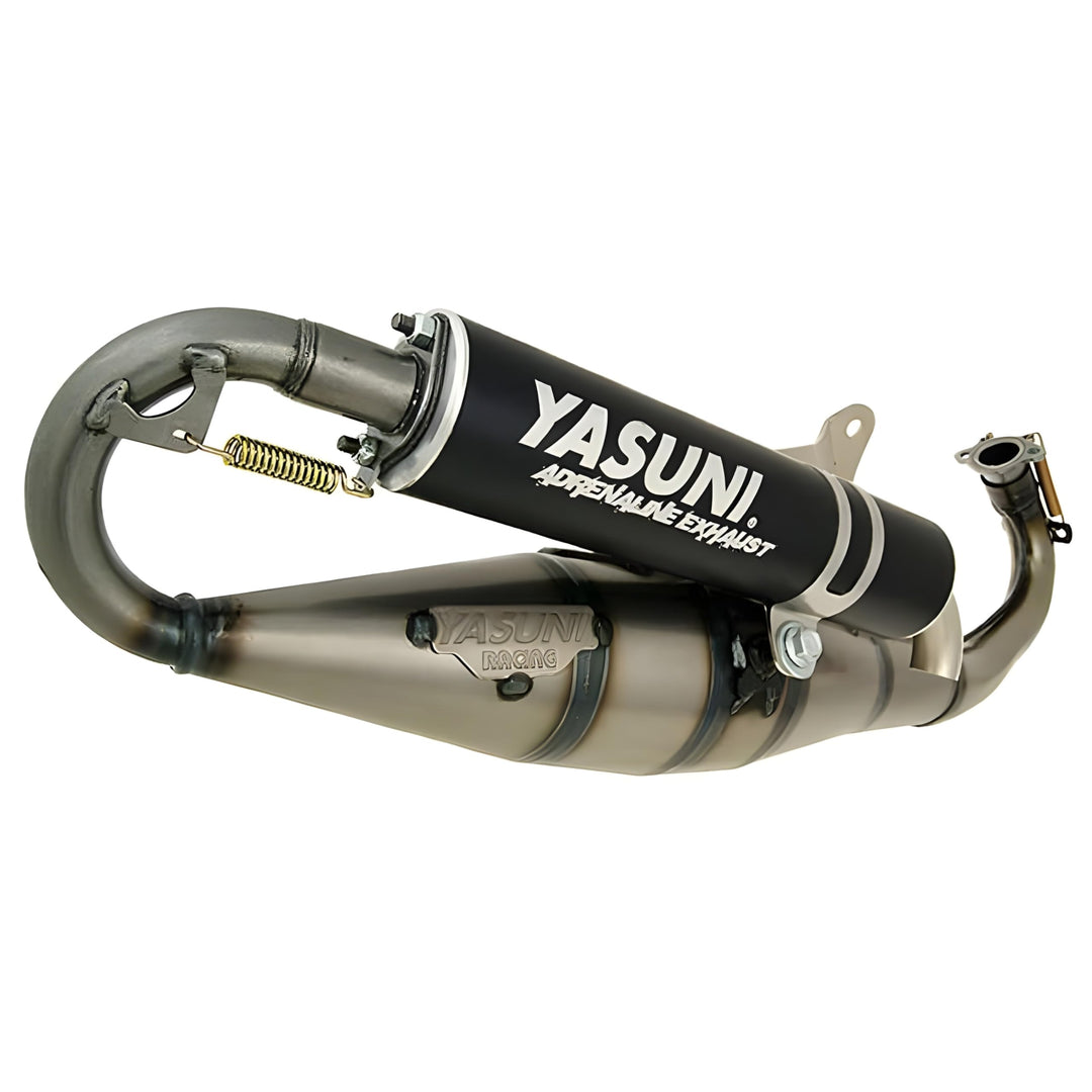 Auspuff Yasuni Carrera 16 schwarz für Piaggio