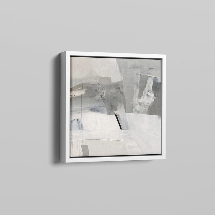 ARTNOVA Schattenfugenrahmen aus Holz für Leinwand 30x30 cm (weiss) I Bilderrahmen Schattenleiste Lei
