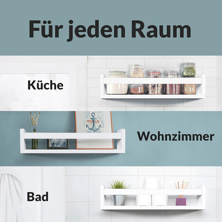 NATURE SUPPLIES Bücherregal Kinder, 3er-Set, Regal Kinderzimmer, Wandregal Kinderzimmer, ideal für B
