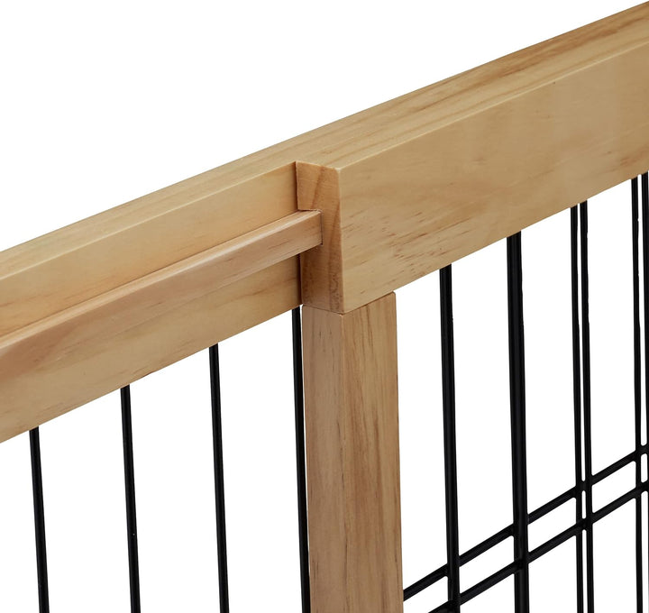 Relaxdays Absperrgitter, ausziehbares Schutzgitter, Treppe & Tür, HxB: 56x70-108 cm, freistehend, Ki