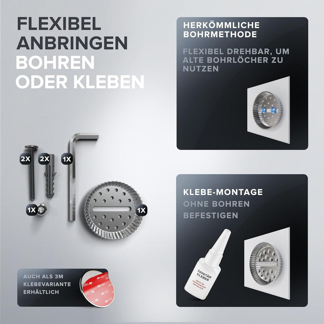 Toilettenpapierhalter Skardstind zum Bohren Gunmetal | Klorollenhalter in Edelstahl | ohne Deckel |
