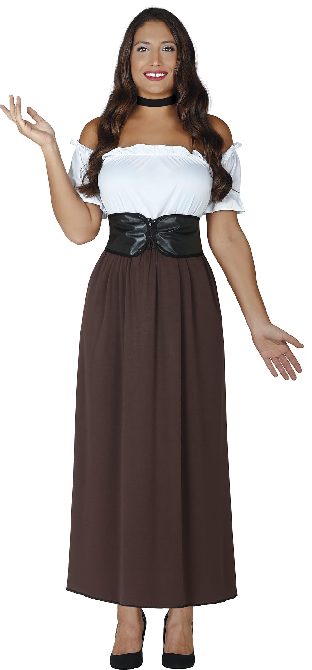 FIESTAS GUIRCA | Mittelalter Wirtin Kostüm für Damen - Korsett und Kleid - Historische Kostüme für R