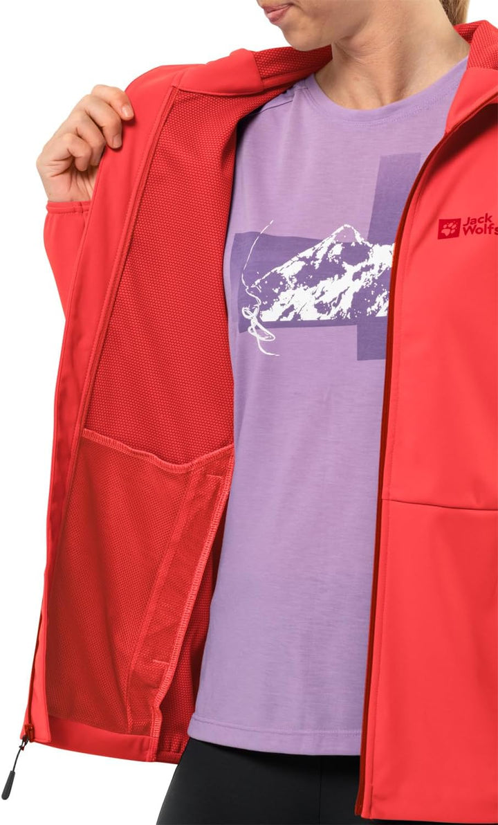 Jack Wolfskin Damen Funktionsjacken XS vibrant red, XS vibrant red