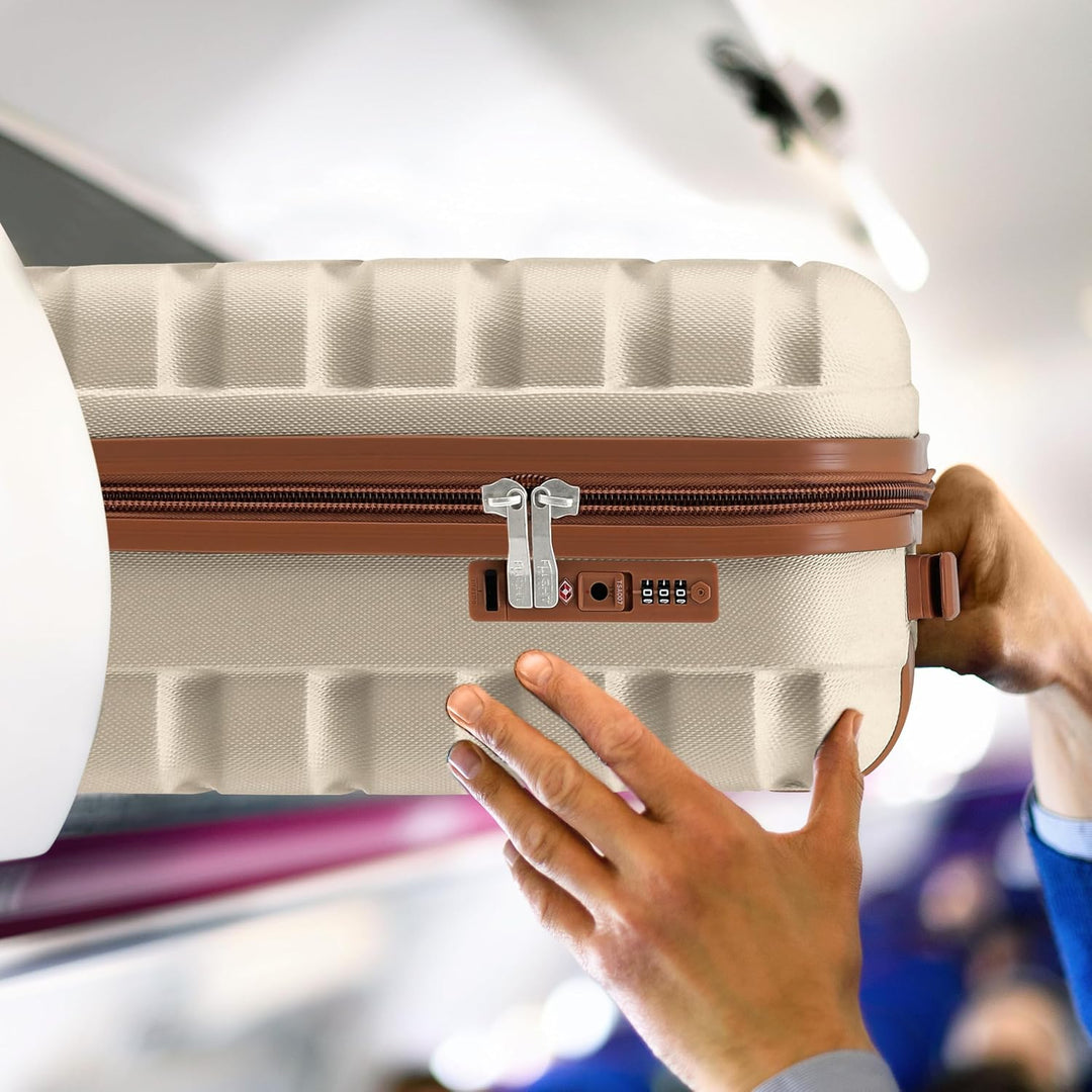 Flight Knight Leichte 4-Rad-abs-hartschalenkoffer Handgepack, Zugelassen Fur Uber 100 Fluggesellscha