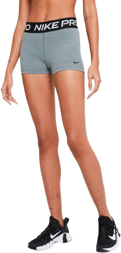 Nike Damen Shorts W Np 365 Short 3in L Smoke Grey/Htr/Black/Black, L Smoke Grey/Htr/Black/Black