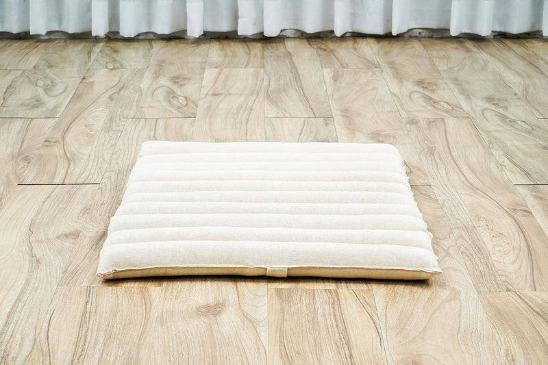 Leewadee Meditationsset Yogaset aus Meditationskissen Zafu und Kleiner rollbarer Sitzmatte Zabuton Ö