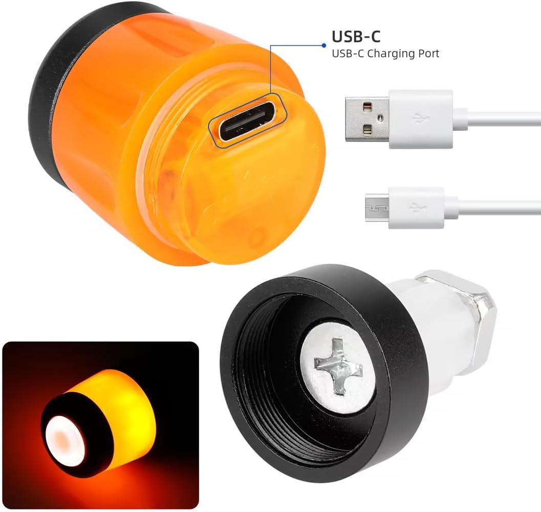 LED-Lenkerblinker Elektroroller für Xiaomi/Segway Ninebot, Wiederaufladbar, Wasserdicht, Universelle