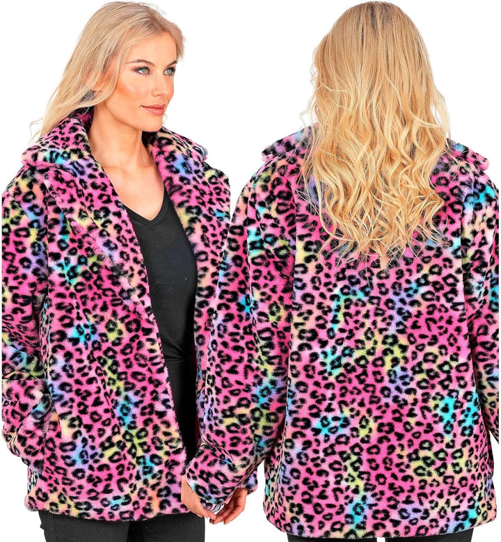 W WIDMANN MILANO Party Fashion - Kunstfell-Jacke für Damen und Herren, Plüschjacke, Kostüm, Party Ou