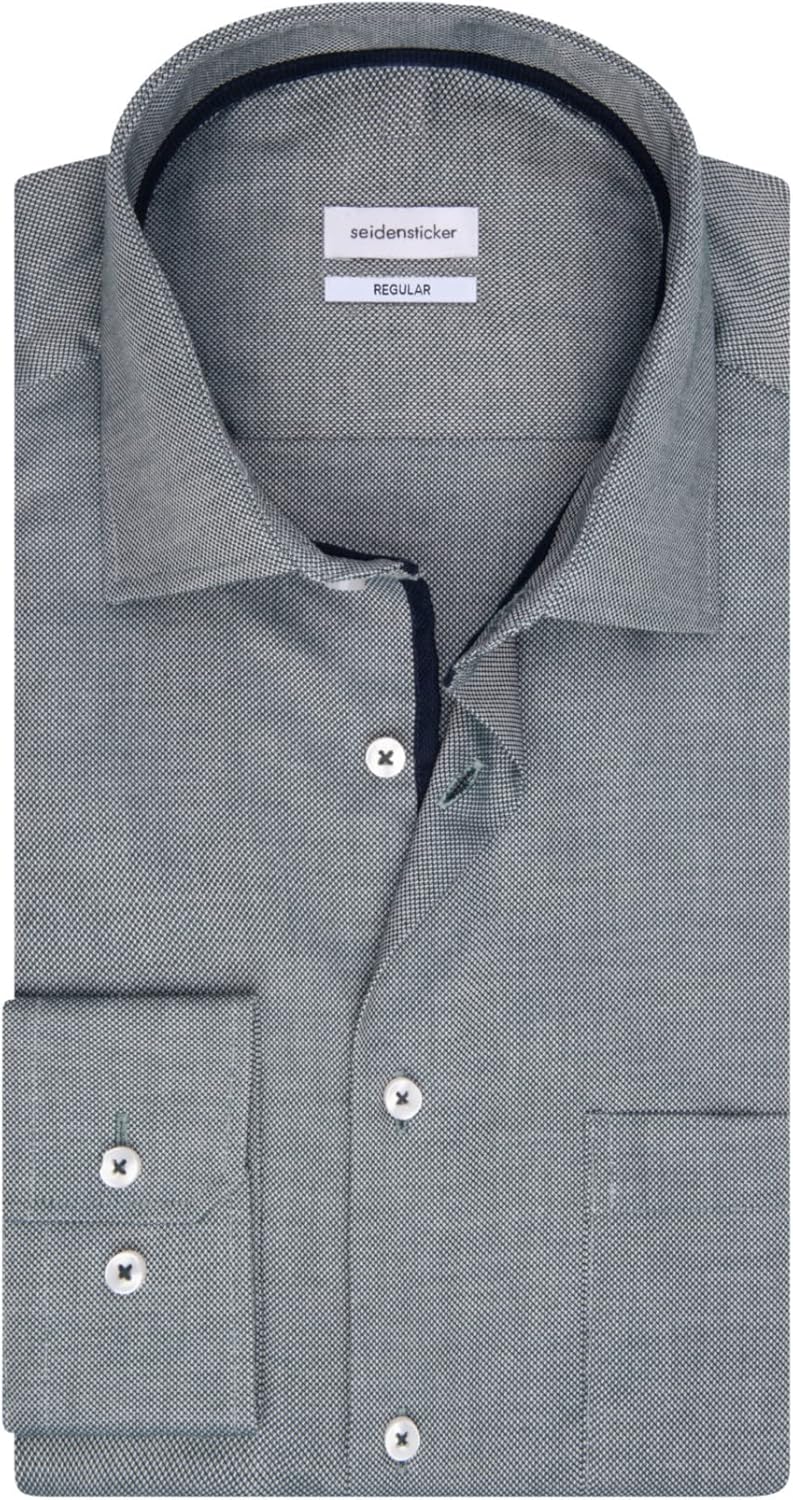 Seidensticker Herren Hemd 39 Dunkelgrün, 39 Dunkelgr&#xFC;n