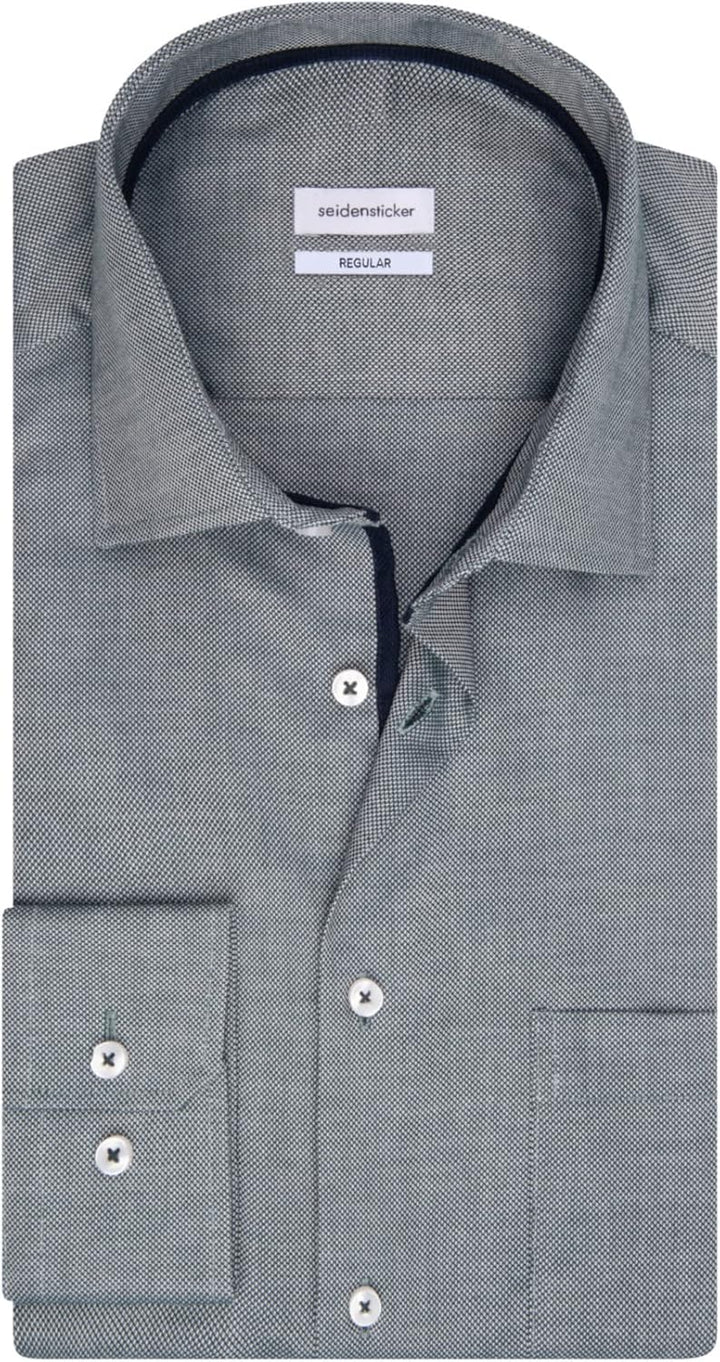Seidensticker Herren Hemd 39 Dunkelgrün, 39 Dunkelgr&#xFC;n