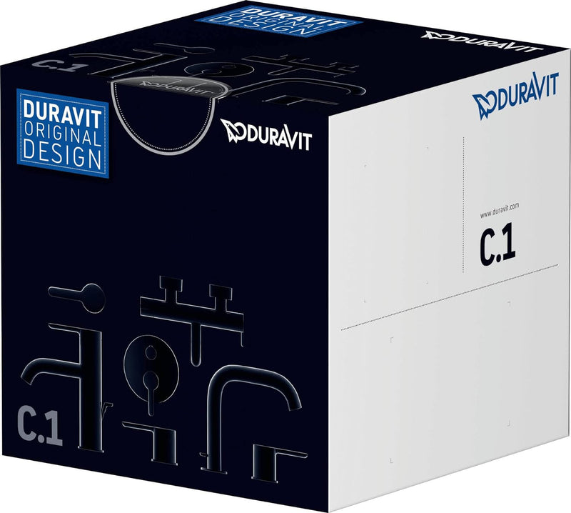 Duravit B21010 B.2 Einhebel-Waschtischmischer, Chrom ohne Zugstangen-Ablaufgarnitur