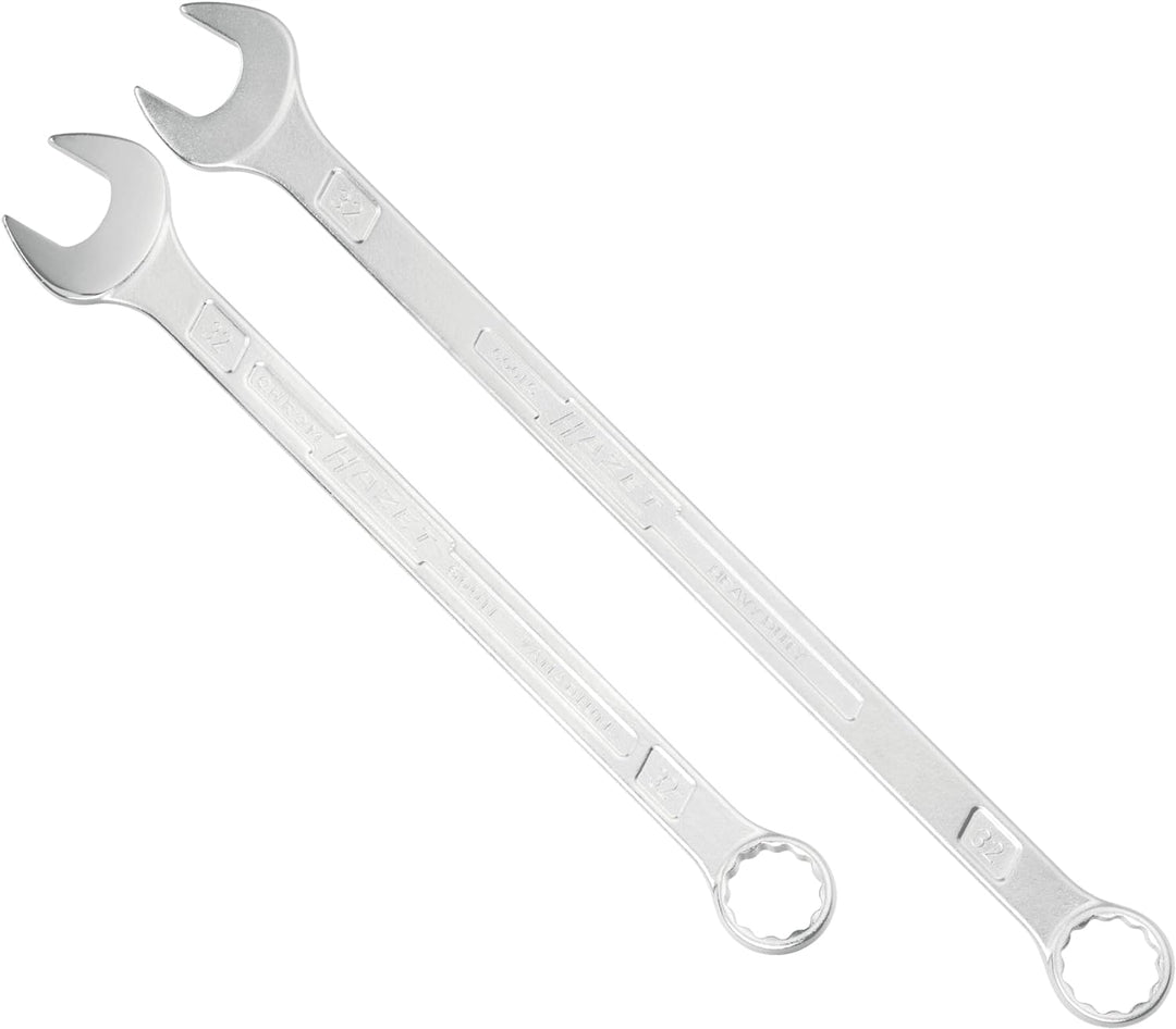 HAZET Ratschenschlüssel-Set 600LG/13| 13 Werkzeuge, Abtrieb: Aussen Doppel-Sechskant, Schlüsselweite