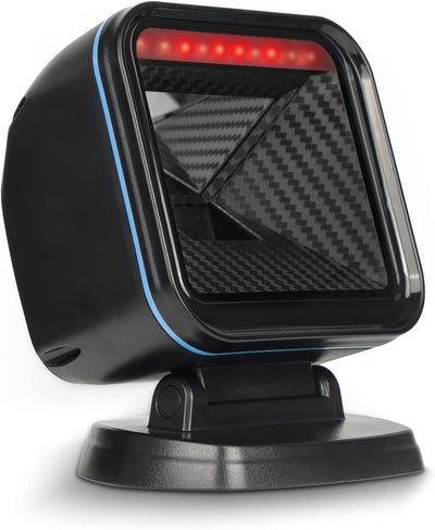 OBZ 1D 2D Desktop Barcode Scanner, QR Code Scanner Omnidirektional Barcode-Scanner USB Wired Handsfr