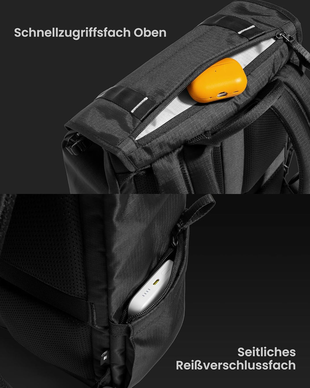 tomtoc Laptop Rucksack, 22L Vintage Tagesrucksack für 13-16 Zoll Laptops, Leicht & Wasserabweisend,