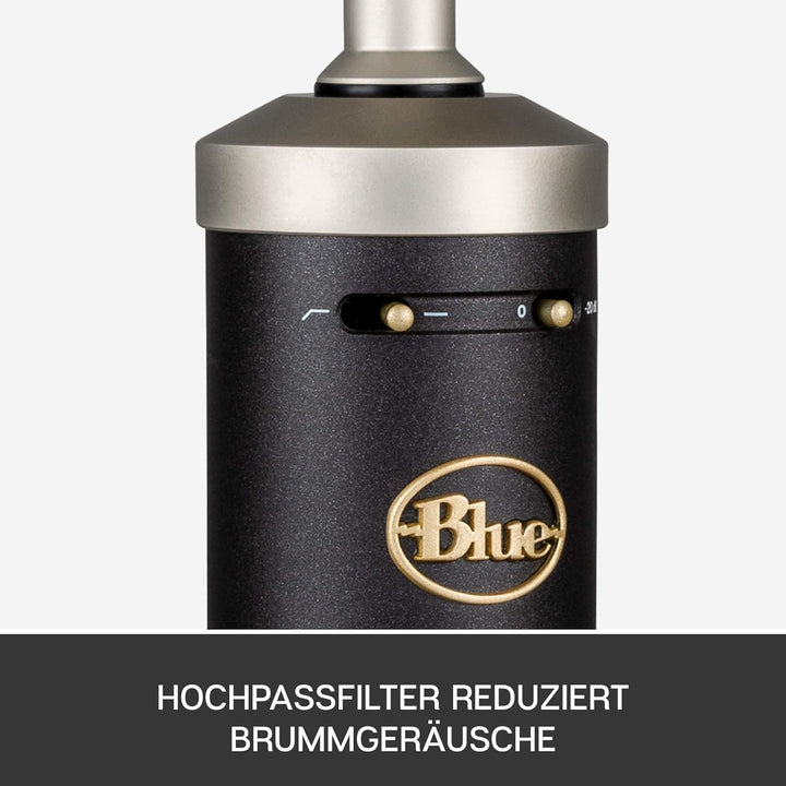 Blue Baby Bottle SL XLR Kondensatormikrofon für Aufnahmen und Streaming, mit Grossmembrankapsel, Hol
