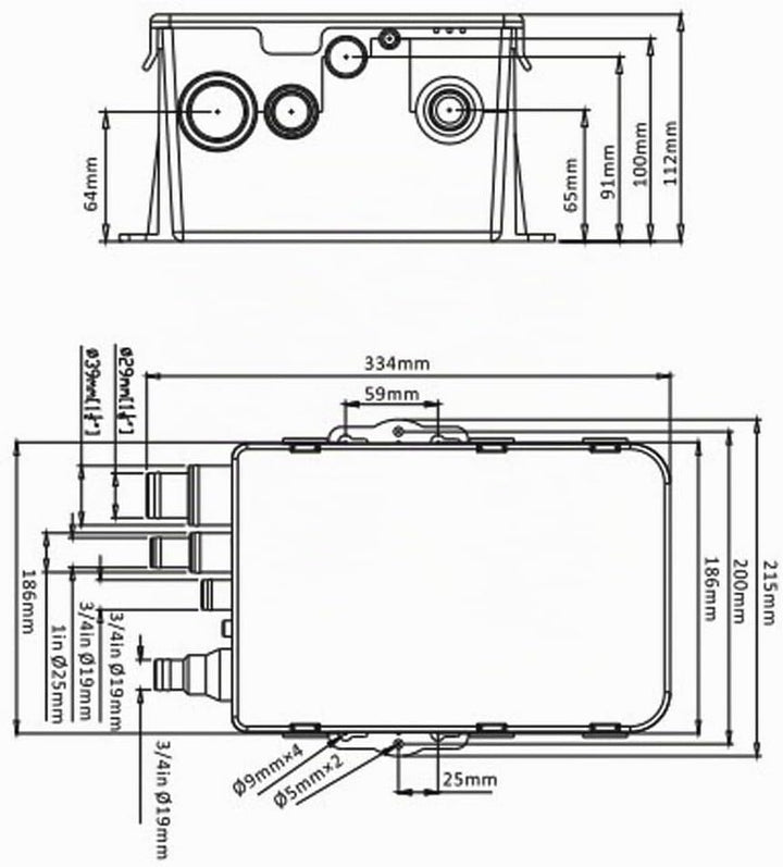 Duschpumpe, Duscha Haushaltspumpe 2,5m, Kompakte Boot Duschwanne Pumpe mit eingebautem automatischen