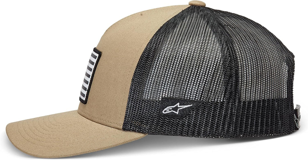 Alpinestars Flag Snapback Hat Baseballkappe Herren Trucker mit hinten Schnappverschluss