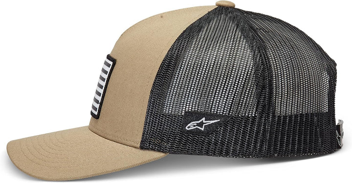 Alpinestars Flag Snapback Hat Baseballkappe Herren Trucker mit hinten Schnappverschluss