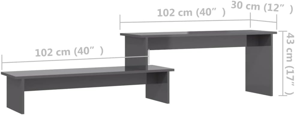 vidaXL TV Schrank Industriestil Lowboard Sideboard Fernsehschrank Fernsehtisch TV Möbel Tisch Board