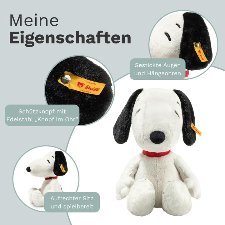 Steiff Kuscheltier Snoopy, Süsses Stofftier, Jungen, Mädchen & Babys ab 0 Monaten, Friends, Plüschti
