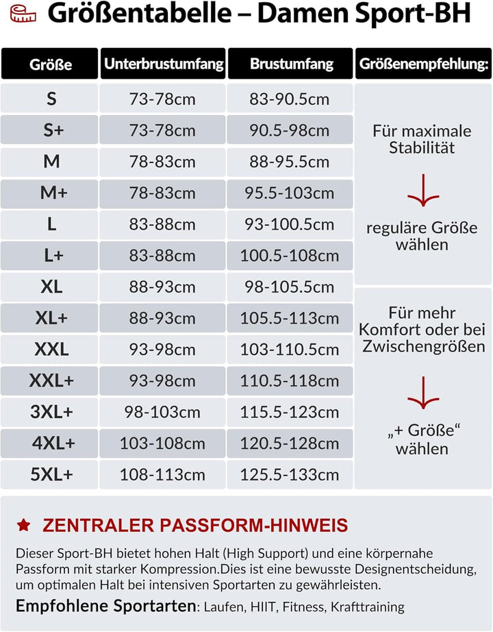Yvette Starker Halt Sport BH Vorderverschluss Mesh Rücken | Grosse Brüste,Raceback,Ohne Bügel,Lauf H