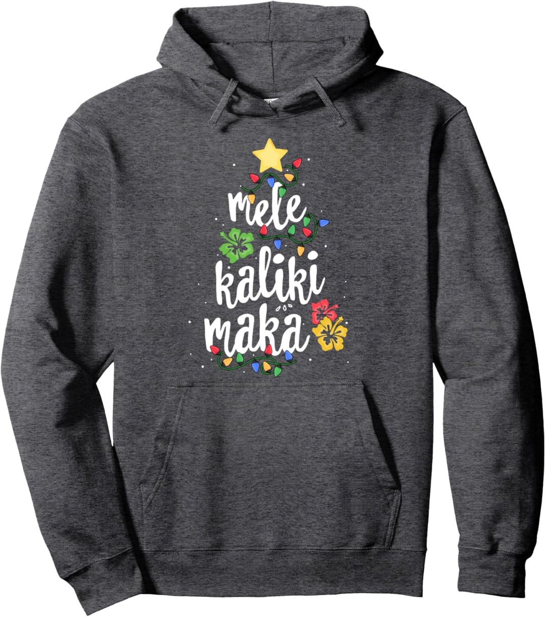 Mele Kalikimaka Shirt For Women Hawaiian Hawaii Christmas Pullover Hoodie