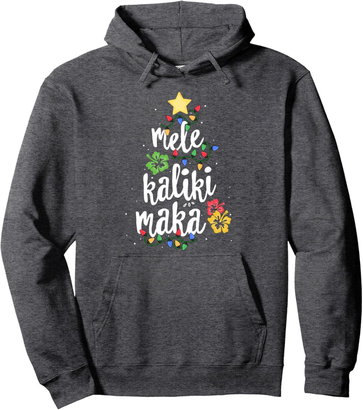 Mele Kalikimaka Shirt For Women Hawaiian Hawaii Christmas Pullover Hoodie
