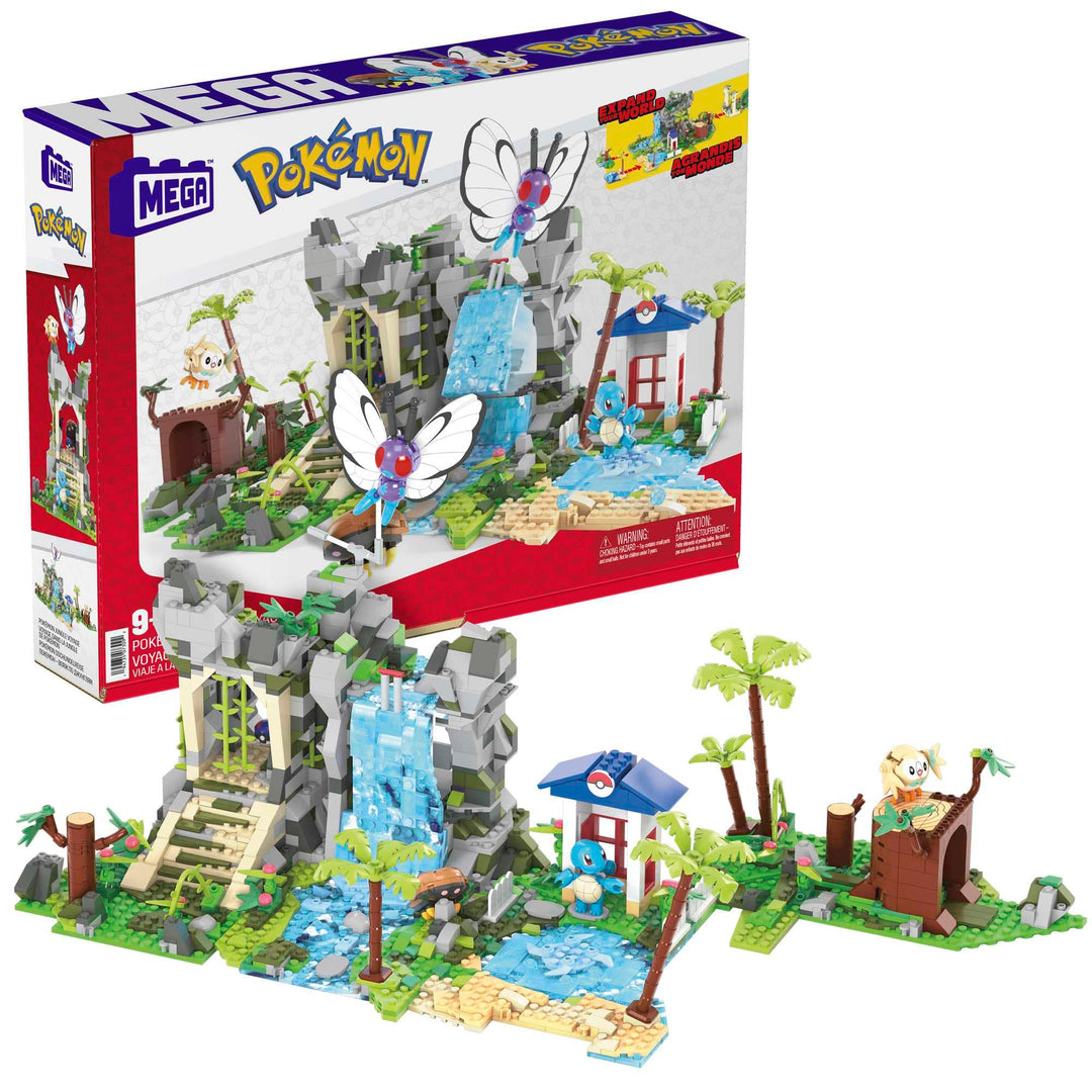 Mega Construx HHN61 - Pokémon Ultimate Jungle Expedition, Dschungel Bauset mit 1347 Teilen, Konstruk