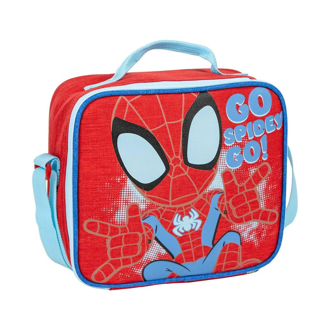 Spidey Thermo-Kühltasche, Rot, 21,5 x 8,5 x 19 cm, Kleiner Rucksack mit Reissverschluss und verstell