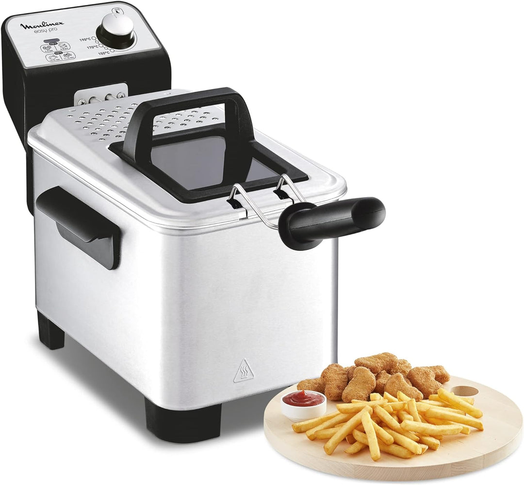 Moulinex Easy Pro 3 l Fritteuse, klassisch, 2.300 W, 2 Frittierstufen, verstellbares Thermostat, 600