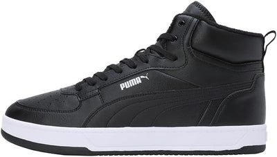 PUMA Unisex Caven 2.0 Mid WTR Sneaker 38.5 EU Puma Black Puma Silver Puma White, 38.5 EU Puma Black