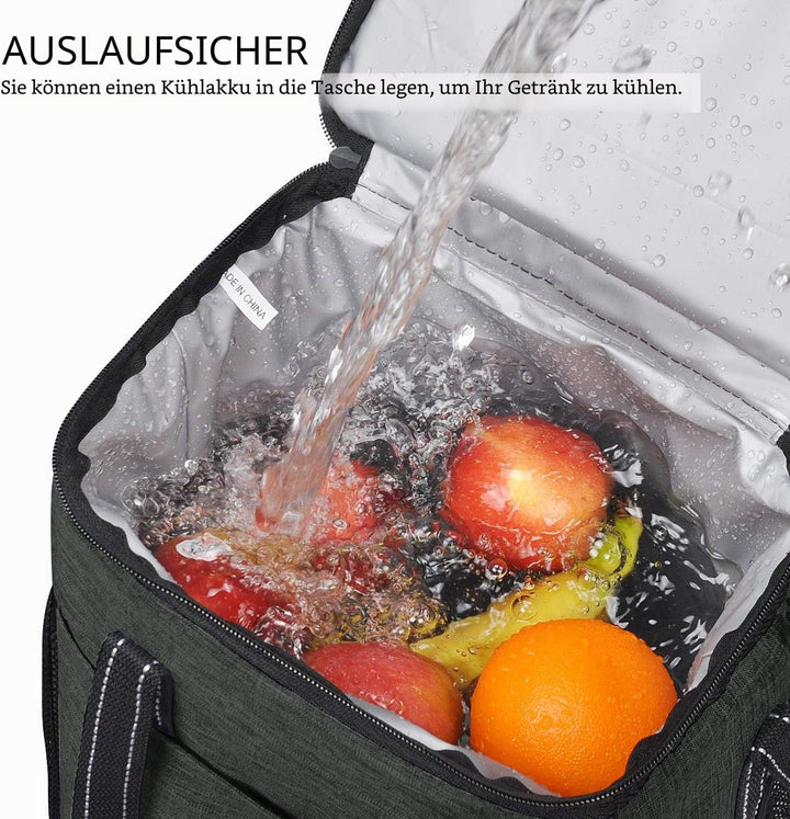 Kato Tirrinia Kühltasche Klein- Flaschenträger für Wein & Bier, gepolsterte weinkühltasche mit isoli