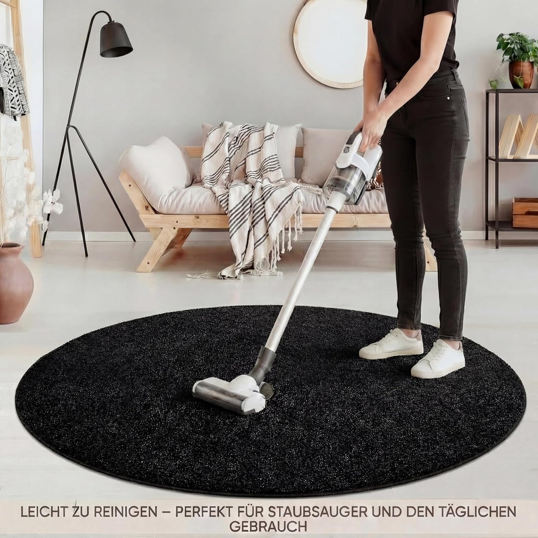 Fashion4Home Teppich Wohnzimmer – Einfarbig Teppich, Uni Teppich fürs Kinderzimmer, Schlafzimmer, Ar