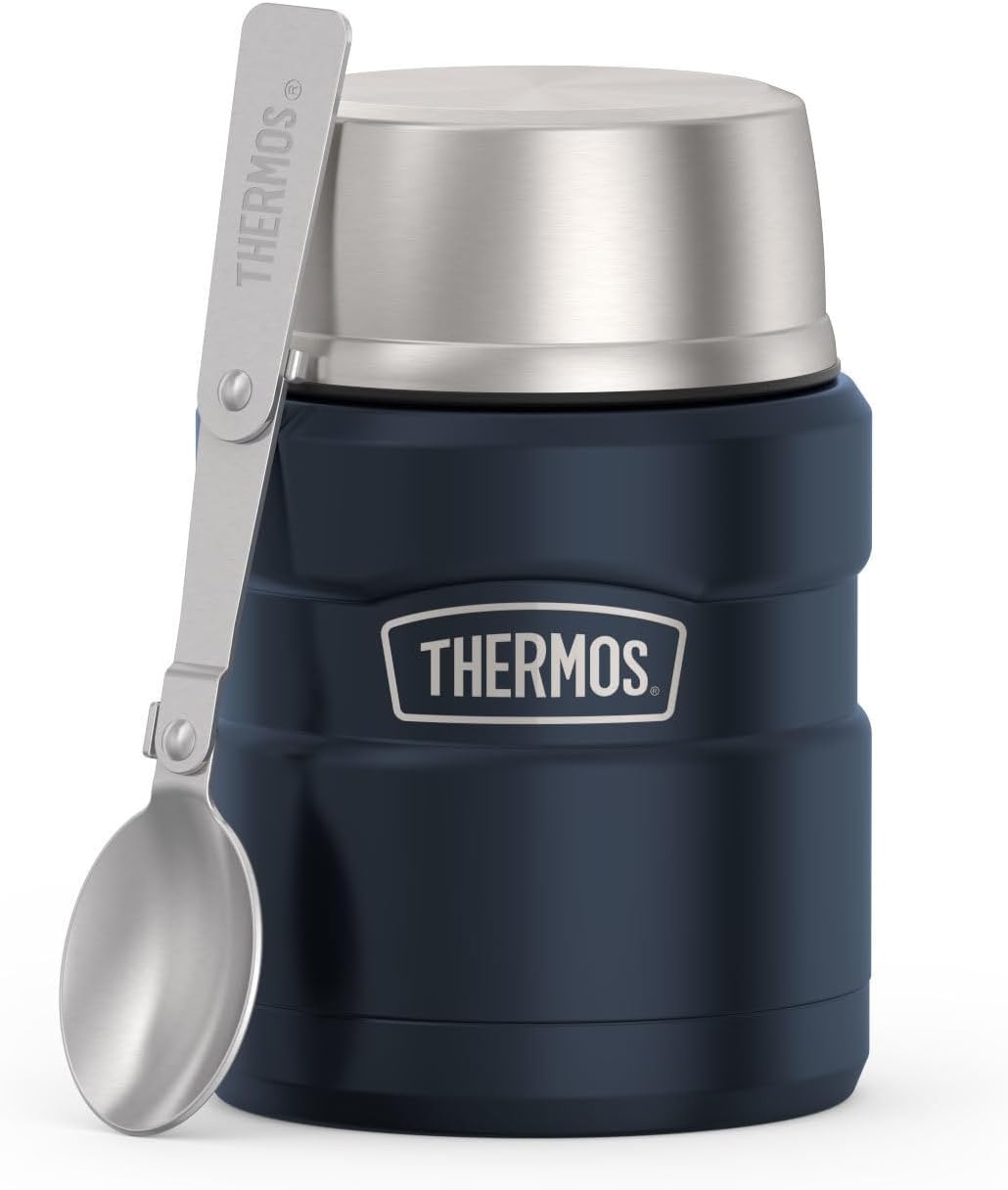 Thermos SK3000MDB4 Stainless King Food Jar, 16 Ounce, Matte Blue Blau, Blau