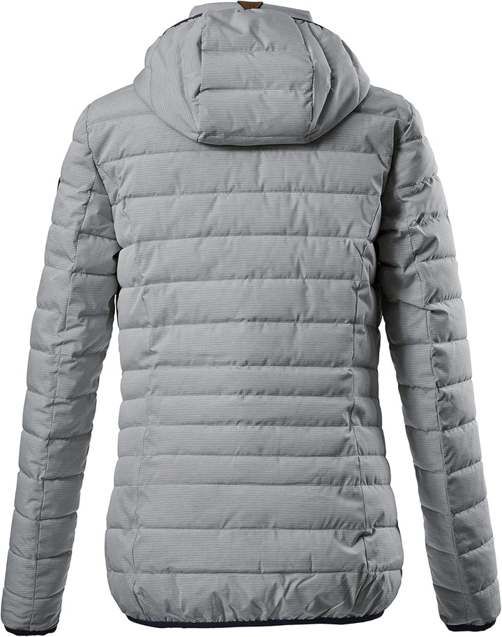 G.I.G.A. DX Damen Uyaka Stripe Casual Funktionsjacke In Daunenoptik Mit Abzippbarer Kapuze 48 dunkel