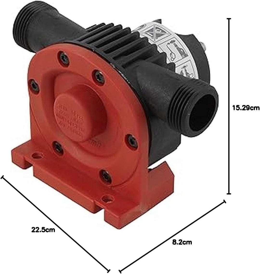 wolfcraft Bohrmaschinen Pumpe mit Kunststoffgehäuse 2207000 | Selbstansaugende Wasserpumpe mit bis z