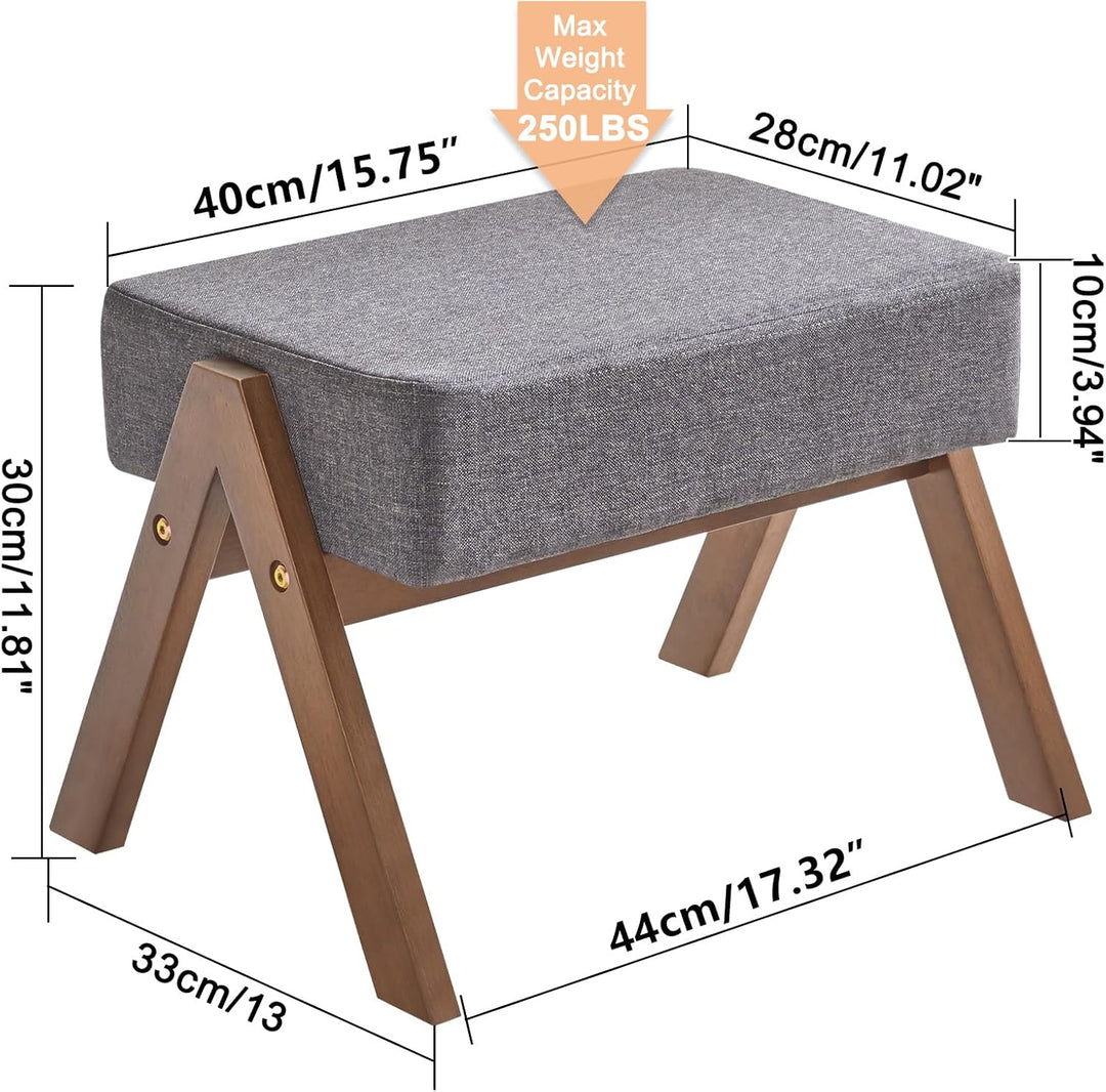 YMYNY Fusshocker, Ottoman klein, Schuhe Wechselhocker, Hilfsfusshocker, Typ A Moderner Stabiler Holz