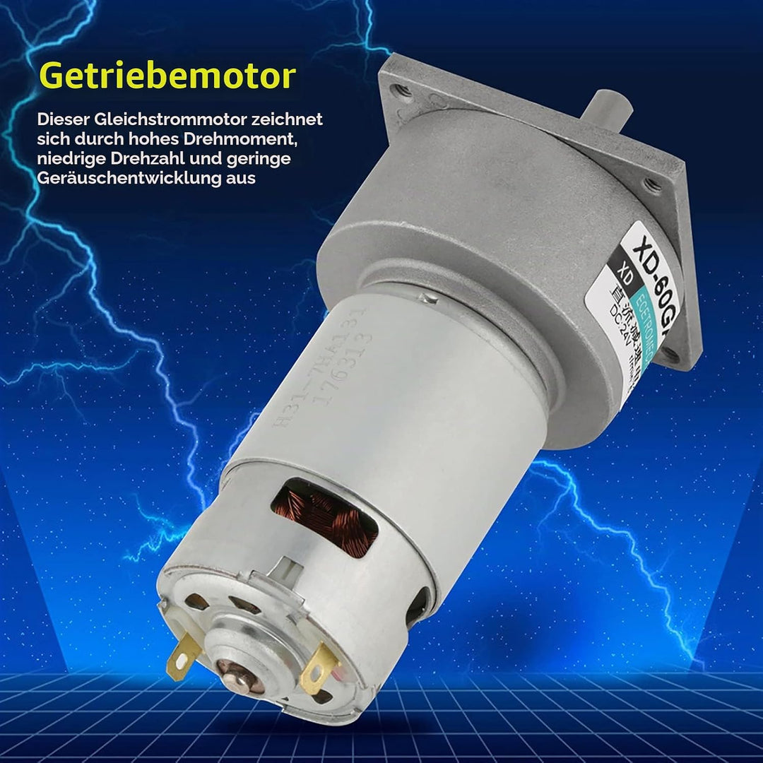 DC12V / 24V 35W Mini-DC-Getriebemotor Metall Geschwindigkeit einstellbar grossen Drehmoment Motor CW